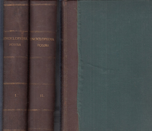 LZ- ENCICLOPEDIA POMBA PER LE FAMIGLIE 2 VOLUMI 1925 1930-- UTET--- 1925- C- ZFS