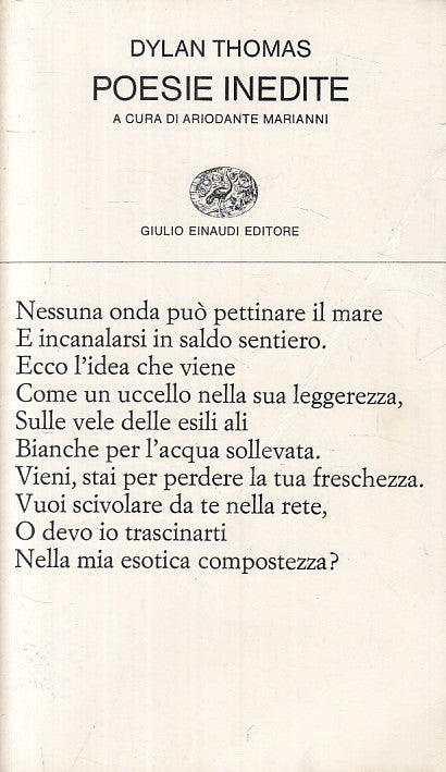LN- POESIE INEDITE - DYLAN THOMAS - EINAUDI - COLLEZIONE -- 1980 - B - ZFS238