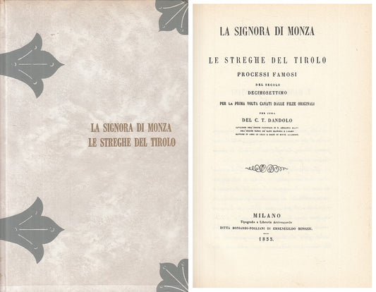 LS- LA SIGNORA DI MONZA LE STREGHE DEL TIROLO -- MILANO --- 1967 - CS - YFS173