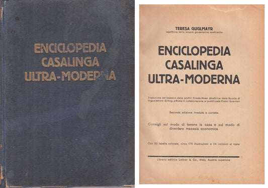 LZ- ENCICLOPEDIA CASALINGA ULTRA MODERNA- GUGLMAYR- LEITNER--- 1934 - C - ZFS184