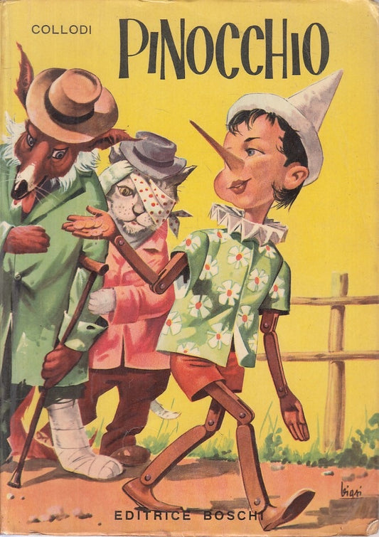 LB- PINOCCHIO - CARLO COLLODI - BOSCHI - CLASSICI GIOVENTU' -- 1965 - B - RGZ