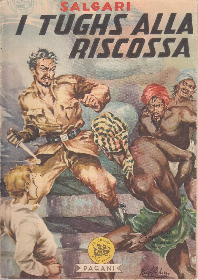 LN- I TUGHS ALLA RISCOSSA - SALGARI - PAGANI - AVVENTURE -- 1952 - B - ZFS107
