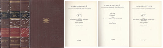 LS- L'ALBA DELLA CIVILTA' 3 VOLUMI - MOSCATI - UTET --- 1976 - CS - ZFS122