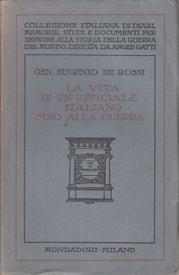 LS- VITA DI UFFICIALE ITALIANO SINO ALLA GUERRA-- MONDADORI--- 1928 - B - ZFS669