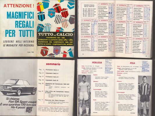 LC- TUTTO SUL CALCIO CALENDARIO 1967/1968 -- ED.I.P. - 1967 - S - RVSa62