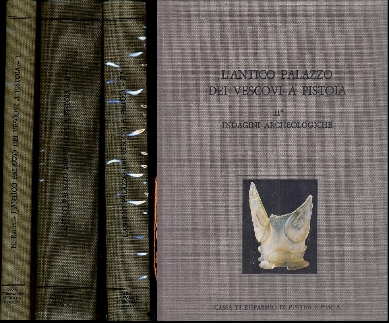 LT- L'ANTICO PALAZZO DEL VESCOVO DI PISTOIA 3 VOLUMI -- OLSCHKI--- 1985- CS- YFS