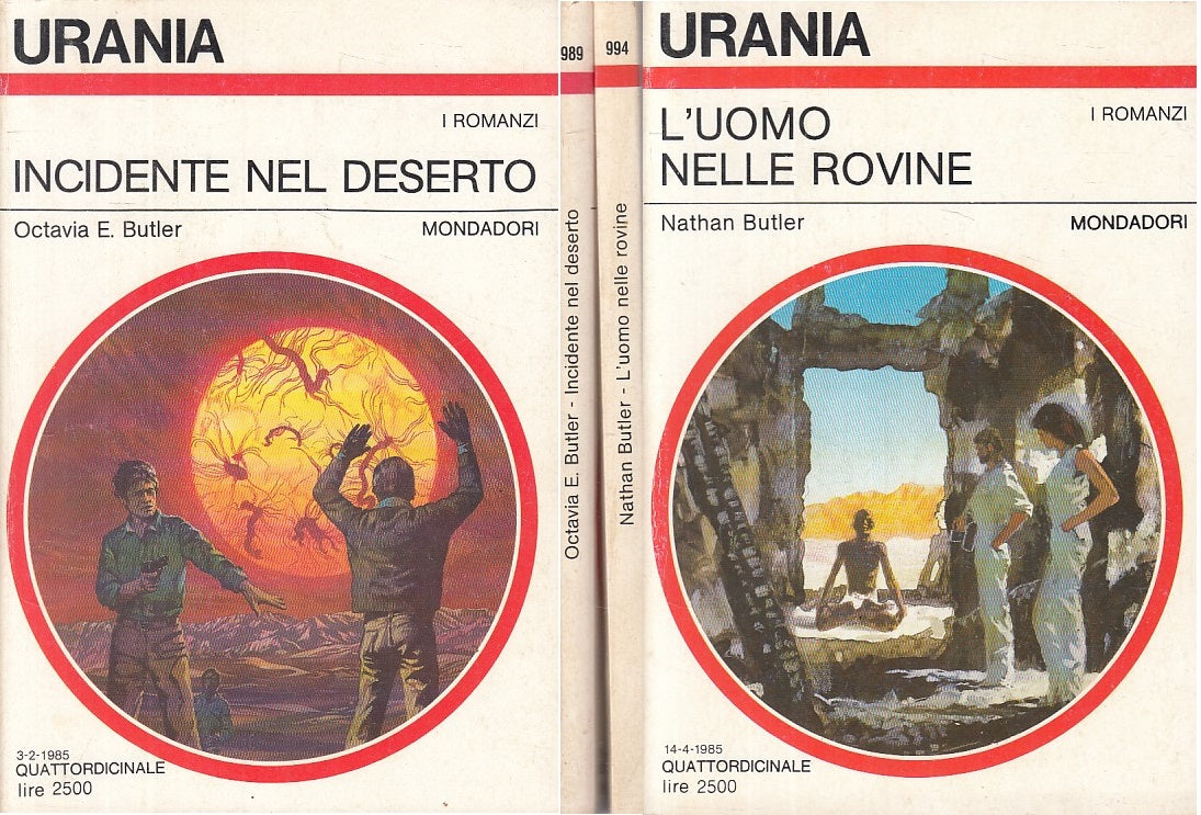 LF- URANIA 989 994 INCIDENTE DESERTO UOMO ROVINE - BUTLER - MONDADORI - 1985 - B