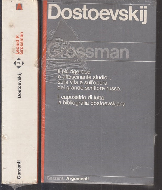 LN- DOSTOEVSKIJ BLISTERATO - GROSSMAN - GARZANTI - ARGOMENTI -- 1977 - B - XFS10