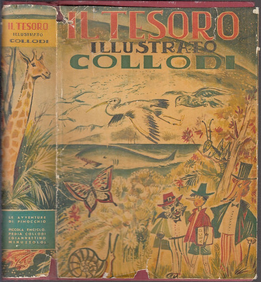 LN- IL TESORO ILLUSTRATO AVVENTURE DI PINOCCHIO - COLLODI ---- 1959 - CS - XFS20