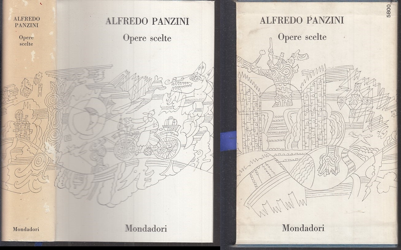 LN- OPERE SCELTE - PANZINI - MONDADORI- CLASSICI CONTEMPORANEI-- 1970- CS- XFS46