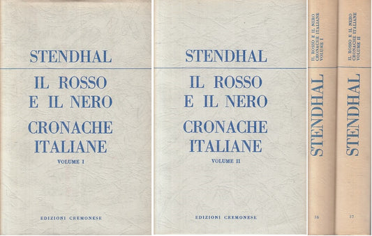IL ROSSO E NERO CRONACHE ITALIANE- STENDHAL- CREMONESE --- 1957 - CS - YFS175