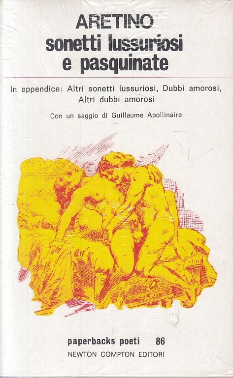 LN- SONETTI LUSSURIOSI E PASQUINATE SIGILLATO- ARETINO- NEWTON--- 1980- B- YFS86
