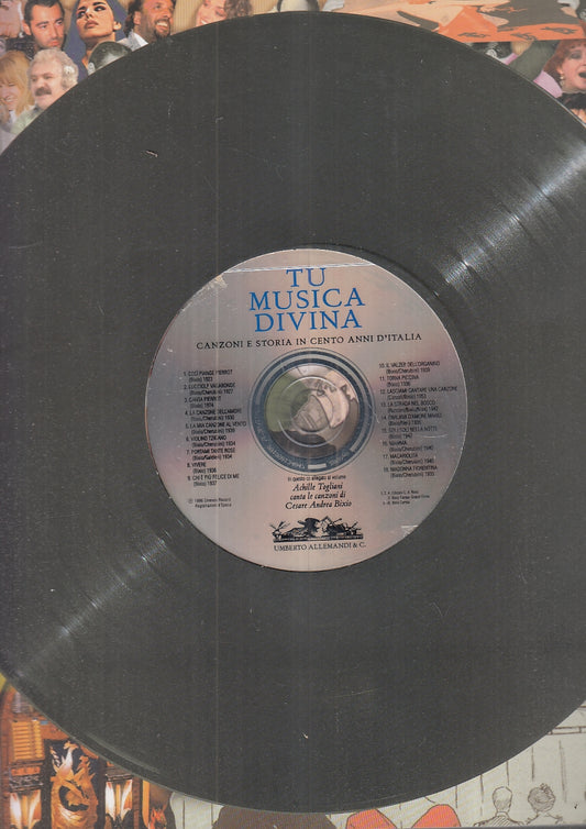 LT- TU MUSICA DIVINA CENTO ANNI D'ITALIA CON CD -- ALLEMANDI--- 1997- B- YFS110
