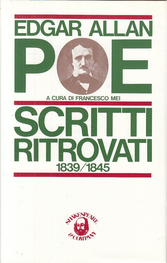 SCRITTI RITROVATI 1839/45 - POE - SHAKESPEARE COMPANY --- 1984 - CS - YFS32