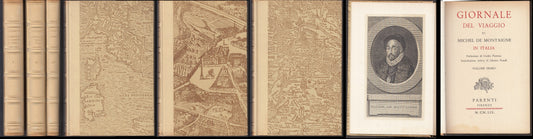 LZ- GIORNALE VIAGGIO IN ITALIA 3 VOLUMI- DE MONTAIGNE- PARENTI--- 1959- C- XFS66