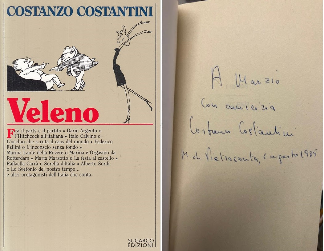 LS- VELENO AUTOGRAFATO - COSTANZO COSTANTINI - SUGARCO - -- 1985 - B - YFS421