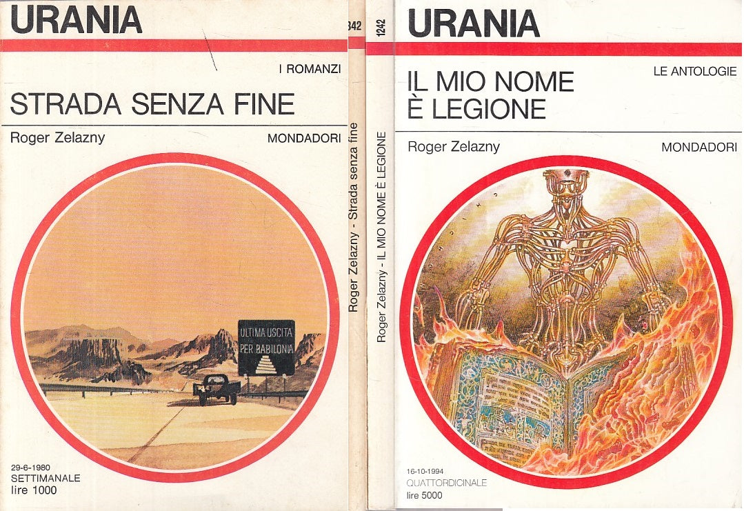 LF- URANIA N.942 1242 STRADA SENZA FINE MIO NOME LEGIONE - ZELAZNY -- 1980 - B