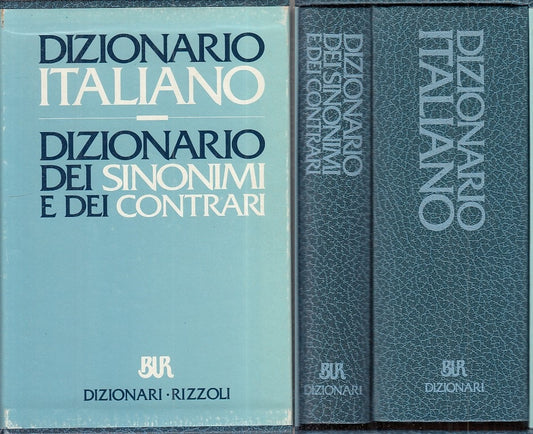 LZ- DIZIONARIO ITALIANO SINONIMI CONTRARI 2 VOLL.-- RIZZOLI--- 1993 - C - ZFS286