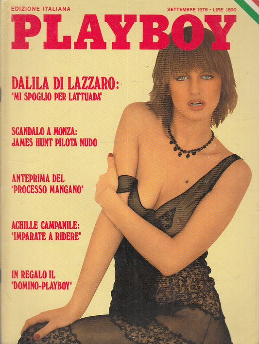 LX- PLAYBOY SETTEMBRE DALILA DI LAZZARO COMPLETO DI POSTERINO ----- 1976- S- YFS