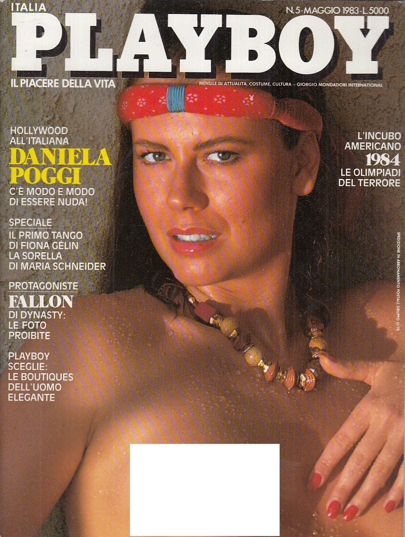 LX- PLAYBOY MAGGIO DANIELA POGGI COMPLETO DI POSTERINO ----- 1983 - S - YFS