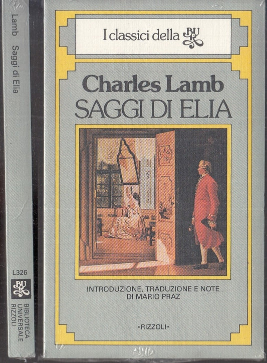 LN- SAGGI DI ELIA BLISTERATO - CHARLES LAMB - RIZZOLI - BUR -- 1985 - B- XFS114
