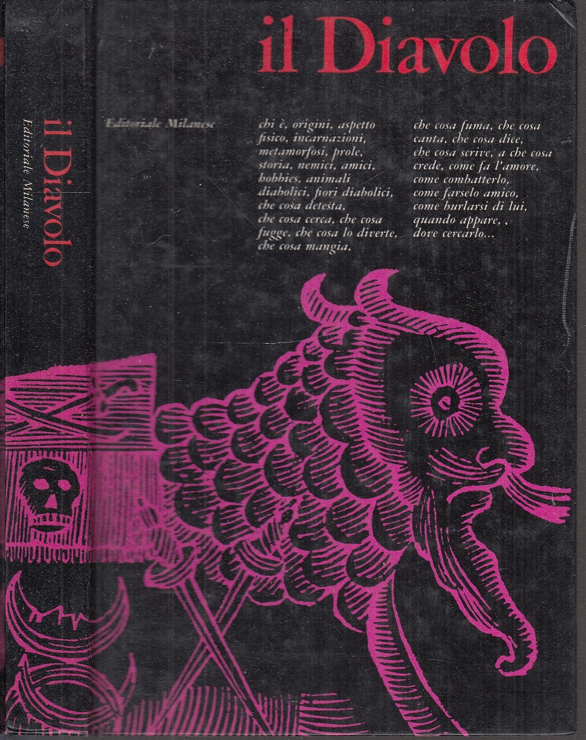 LZ- IL DIAVOLO INCARNAZIONI METAMORFOSI-- EDITORIALE MILANESE--- 1969- C- XFS114