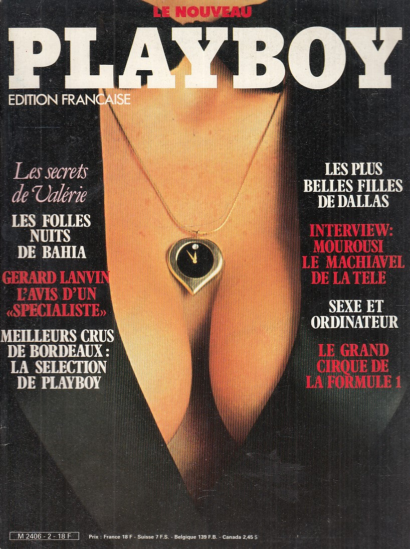 LX- LE NOUVEAU PLAYBOY AVRIL COMPLETO DI POSTERINO FRANCESE ----- 1985- S- YFS