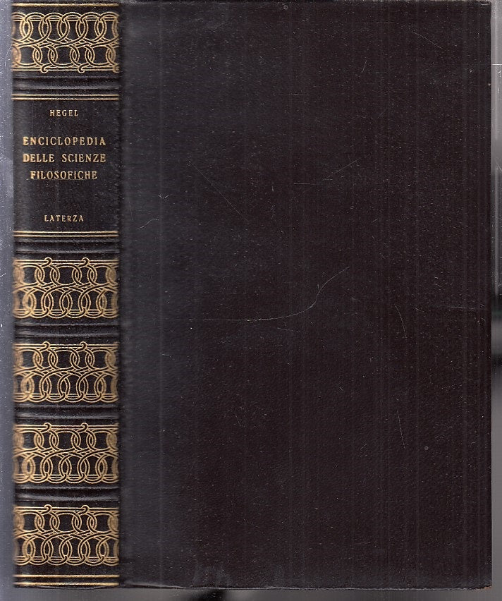 LS- ENCICLOPEDIA DELLE SCIENZE FILOSOFICHE - HEGEL - LATERZA--- 1963- B - XFS115
