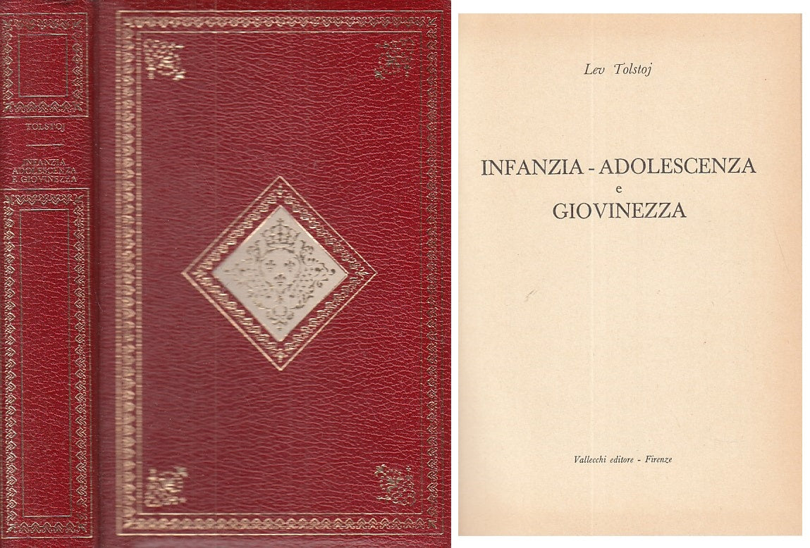 LN- INFANZIA ADOLESCENZA E GIOVINEZZA- TOLSTOJ - VALLECCHI --- 1972 - C - YFS394
