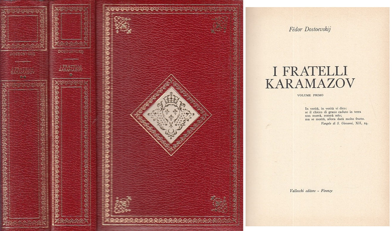 LN- I FRATELLI KARAMAZOV 2 VOLL. - DOSTOEVSKIJ - VALLECCHI --- 1971 - C - YFS394