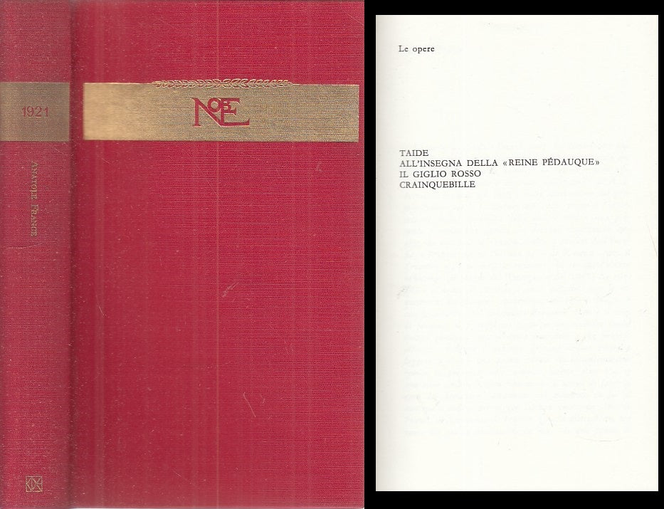 LN- SCRITTORI DEL MONDO I NOBEL 1921 ANATOLE FRANCE-- CDE --- 1964 - CS - YFS398