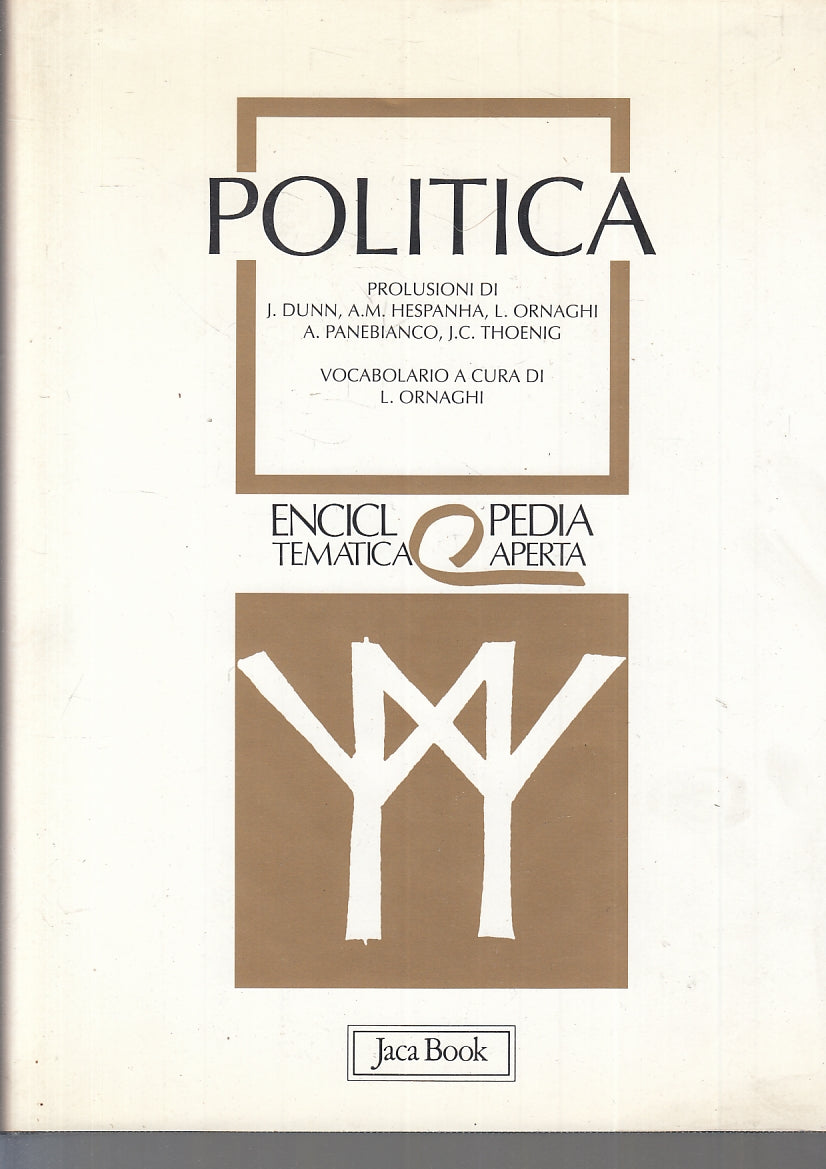 LT- ENCICLOPEDIA TEMATICA APERTA POLITICA -- JACA BOOK --- 1993 - CS - YFS836