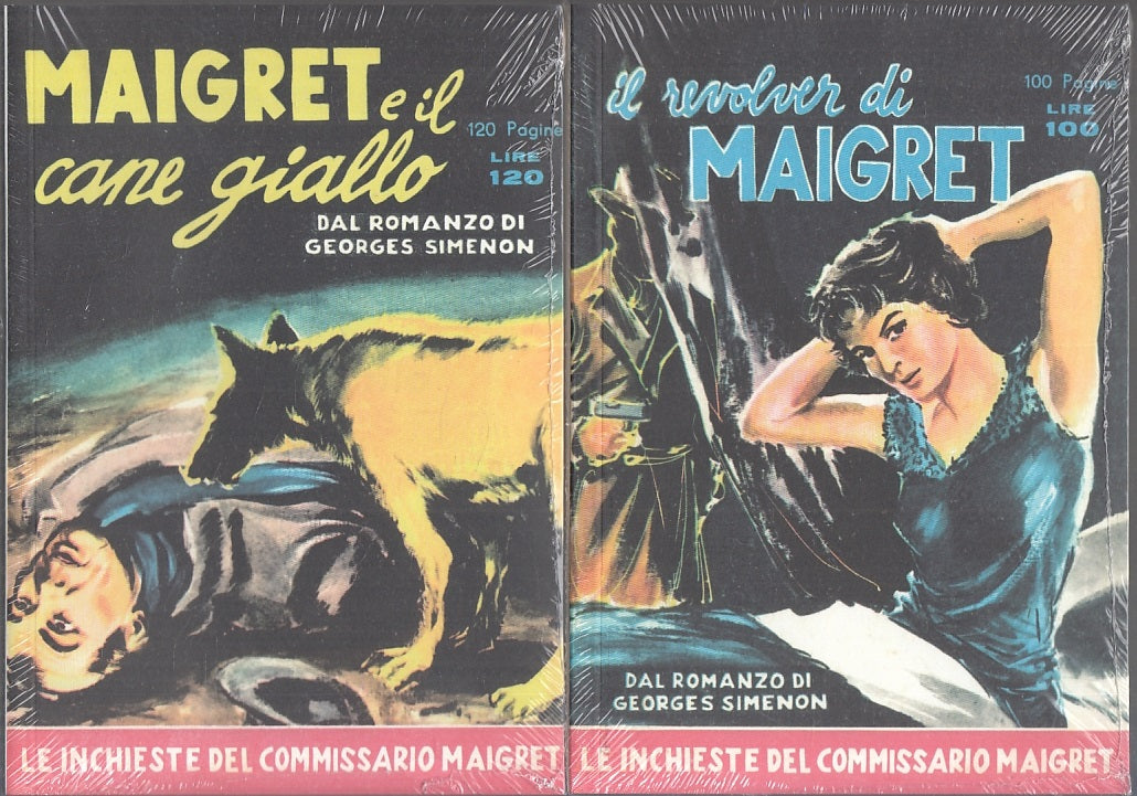 FZ- INCHIESTE COMMISSARIO MAIGRET RACCOLTINE 1/2 FRECCIA 1958 -- ANAFI- 2021- B
