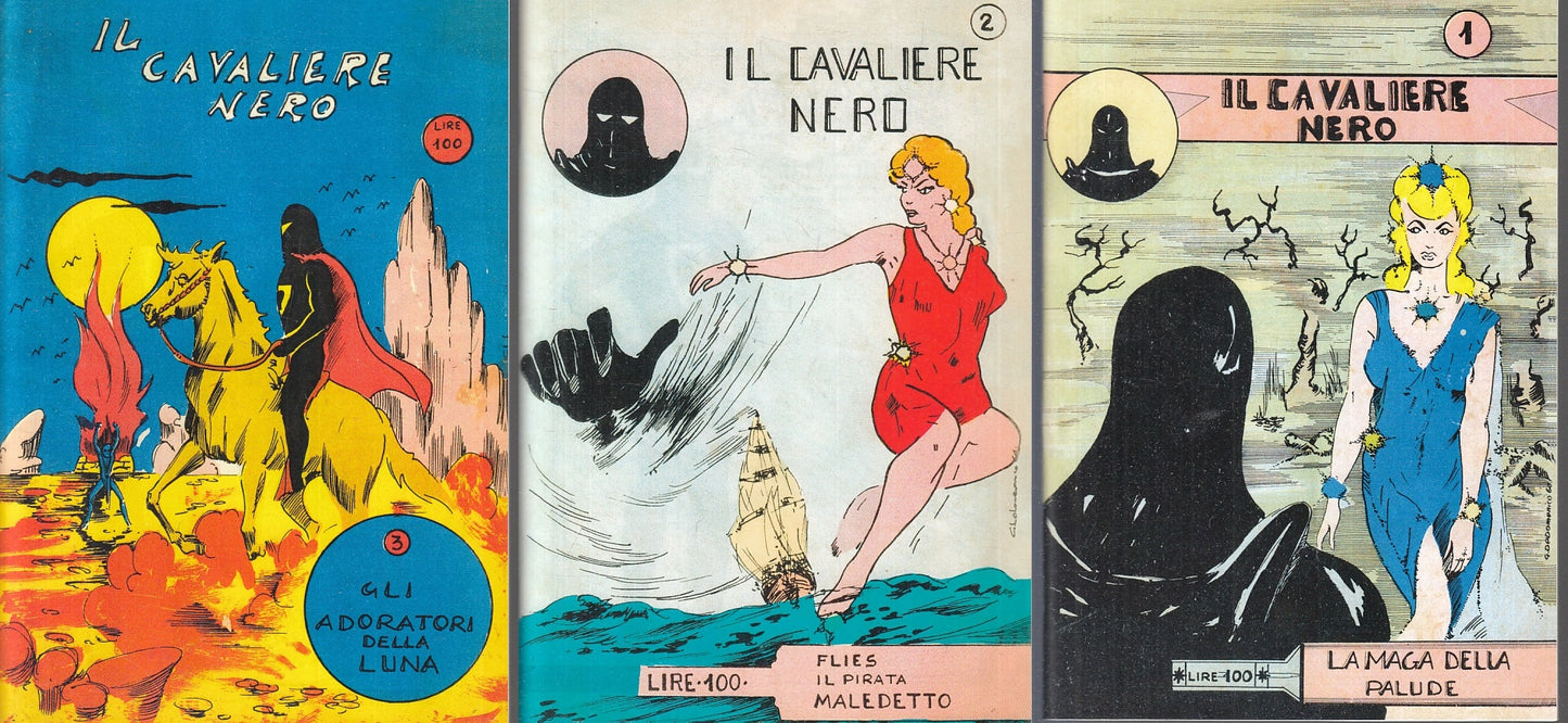 FZ- IL CAVALIERE NERO 1/3 ANASTATICA GILDA CANCELLIERI 1964-- ANAFI-- 2021- S- TFX