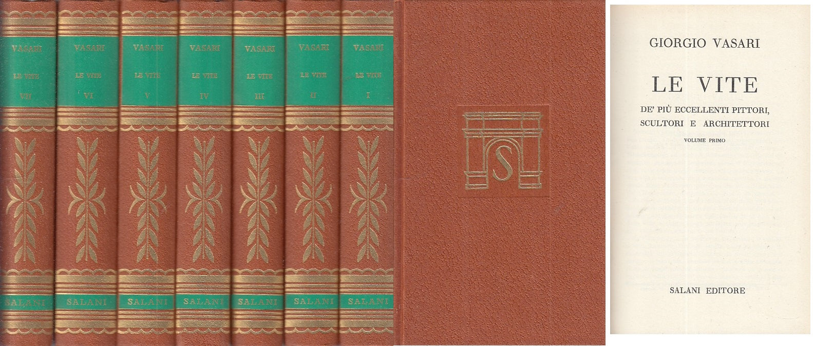 LZ- LE VITE 7 VOLUMI - VASARI - SALANI - GRANDI CLASSICI -- 1963 - C - YFS607