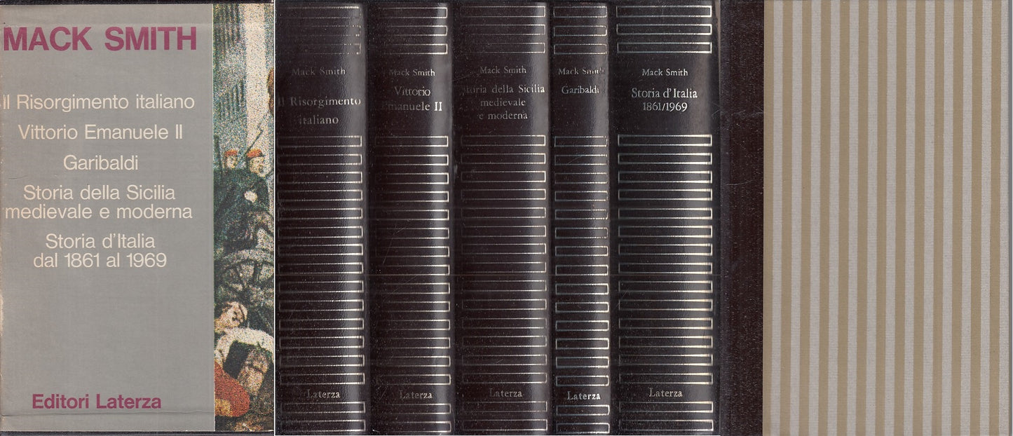 LS- STORIA D'ITALIA 5 VOLUMI - MACK SMITH - LATERZA- STORICA-- 1970 - C - ZFS456