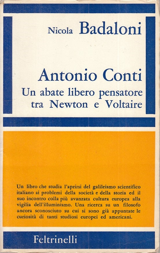 LS- ANTONIO CONTI - BADALONI - FELTRINELLI -- 1a ED. - 1968 - B - ZFS456
