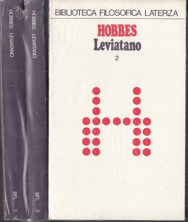 LS- LEVIATANO 2 VOLUMI BLISTERATI - HOBBES- LATERZA- UNIVERSALE-- 1974- B- XFS54