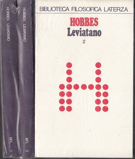 LS- LEVIATANO 2 VOLUMI BLISTERATI - HOBBES- LATERZA- UNIVERSALE-- 1974- B- XFS54