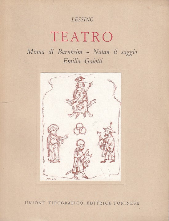 LN- TEATRO MINNA BARNHELM NATAN GALOTTI - LESSING - UTET --- 1964 - B - YFS385