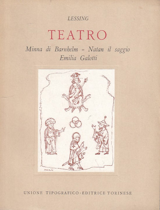 LN- TEATRO MINNA BARNHELM NATAN GALOTTI - LESSING - UTET --- 1964 - B - YFS385
