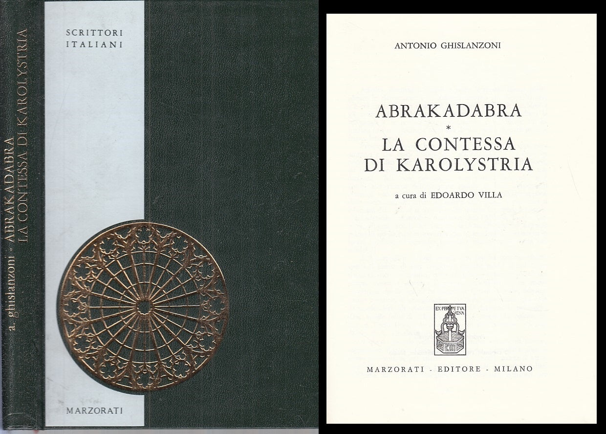 LS- ABRAKADABRA CONTESSA KAROLYSTRIA- GHISLANZONI- MARZORATI--- 1969- C - YFS386