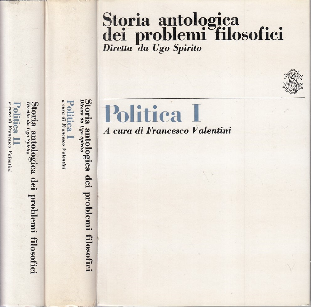LS- STORIA ANTOLOGICA PROBLEMI FILOSOFICI POLITICA-- SANSONI--- 1969- CS- YFS374