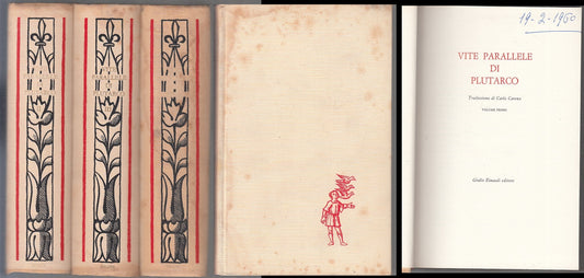 LN- VITE PARALLELE  DI PLUTARCO 3 VOLUMI-- EINAUDI- I MILLENNI-- 1958- C- XFS116