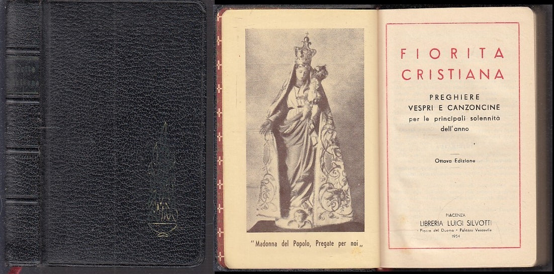 LD- FIORITA CRISTIANA PREGHIERE VESPRI -- LIBRERIA SILVOTTI --- 1954 - C - XFS47