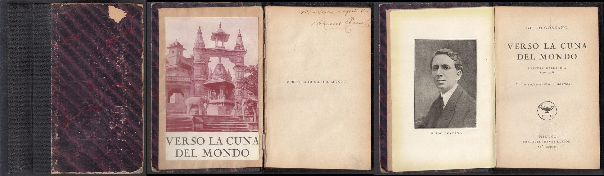 LN- VERSO LA CUNA DEL MONDO - GUIDO GOZZANO - FRATELLI TREVES --- 1907- C- XFS47