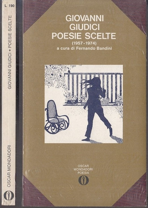 POESIE SCELTE BLISTERATO - GIUDICI - MONDADORI - OSCAR -- 1976 - B - XFS117