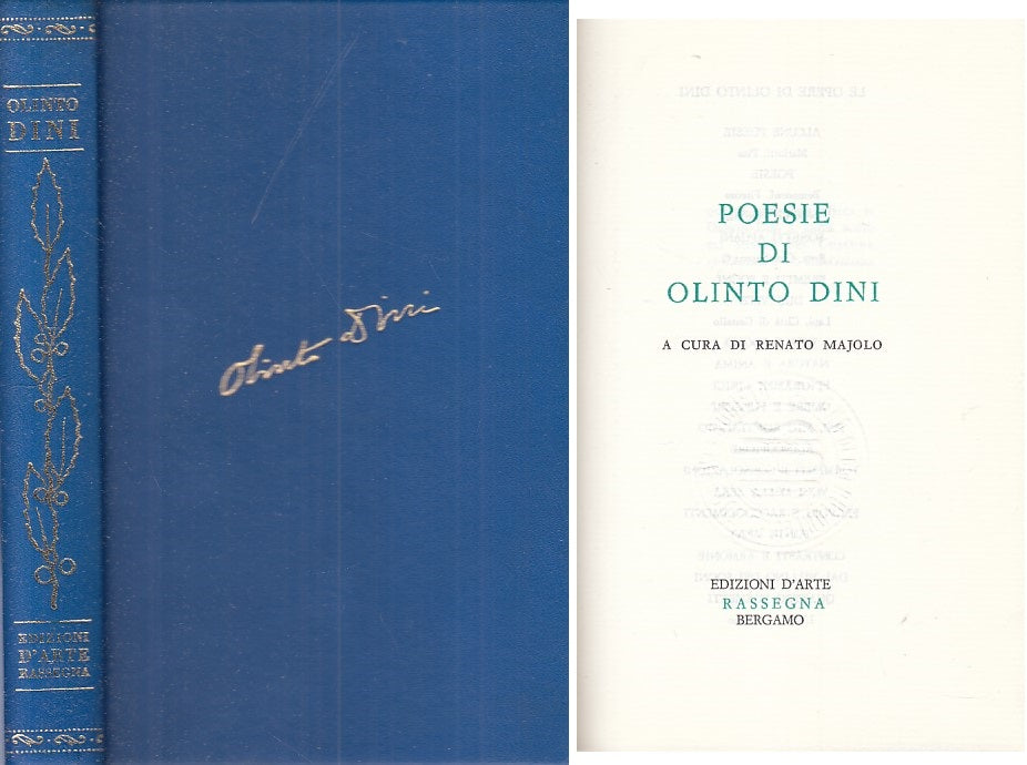 LN- POESIE - OLINTO DINI - D'ARTE RASSEGNA --- 1971 - C - YFS393