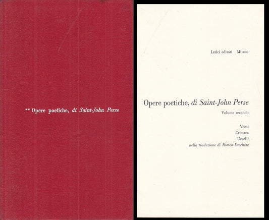 LS- OPERE POETICHE VOL.2 - PERSE - LERICI - POETI EUROPEI -- 1965 - C - YFS254