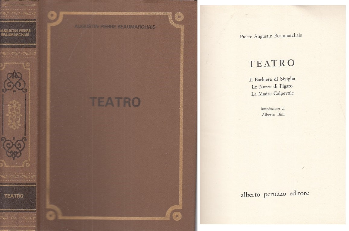 LN- TEATRO BARBIERE SIVILIA FIGARO- BEAUMARCHAIS- PERUZZO --- 1965 - CS - YFS569